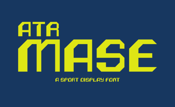 ATR Mase: A Robotic Display Font for Bold Marketing