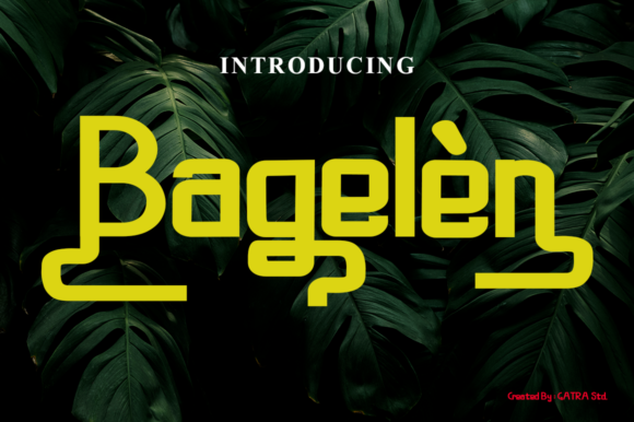 Bagelen: A Modern Display Font for Editorial Design