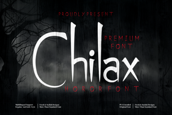 Chilax: A Spooky Display Font for Creators
