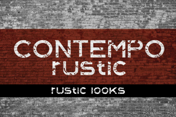 Contempo Rustic: A Bold Display Font for Branding