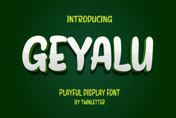 Geyalu: A Playful Display Font for Editorial Design