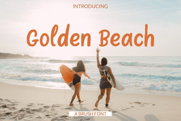 Golden Beach: A Whimsical Display Font for Makers