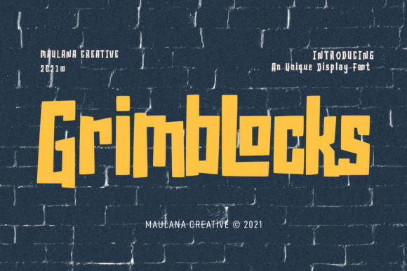 Grimblocks: A Bold Display Font for Editorial Design