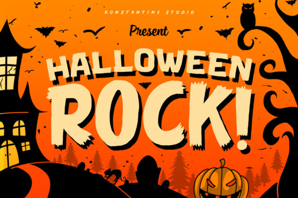 Halloween Rock: A Bold Display Font for Your Brand