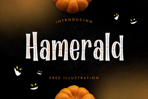 Hamerald: A Chic Halloween Display Font for Web Design