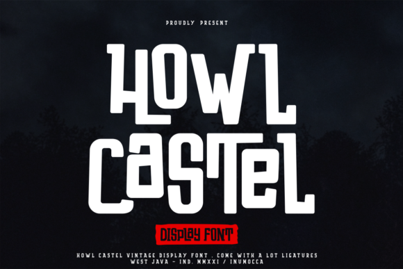 Howl Castel: A Spooky Display Font for Web Design