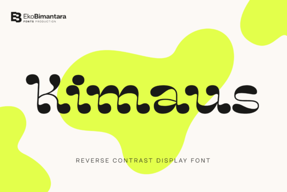 Kimaus: The Whimsical Display Font for Bold Campaigns