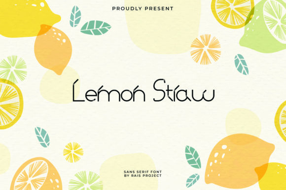 Lemon Straw: A Modern Display Font for Editors