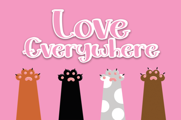 Love Everywhere: A Playful Display Font for Branding
