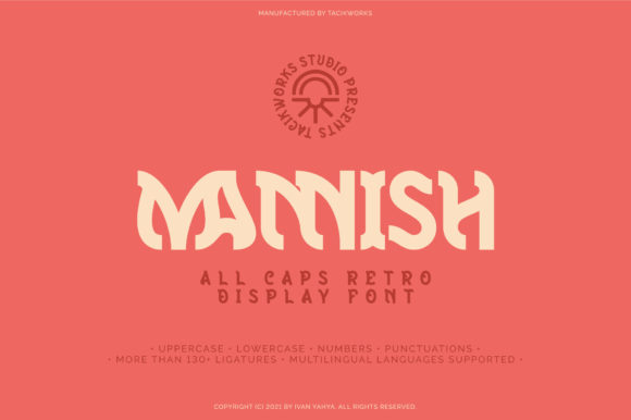 Mannish: A Cool Display Font for Editorial Design