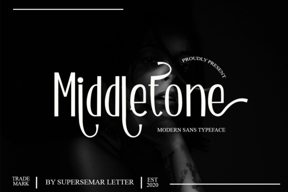 Middletone: A Stylish Display Font for Brand Identity