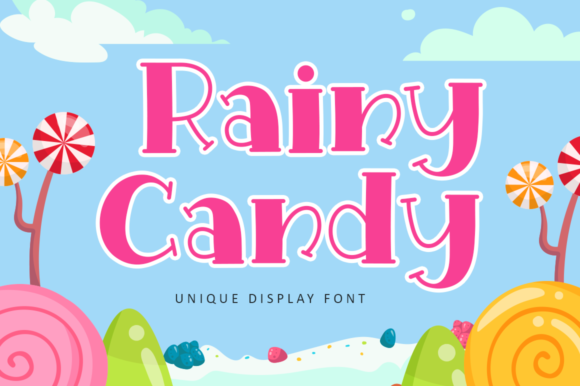 Rainy Candy: A Quirky Display Font for Web Design