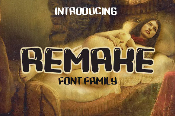 Remake: A Bold Display Font for Modern Web Design