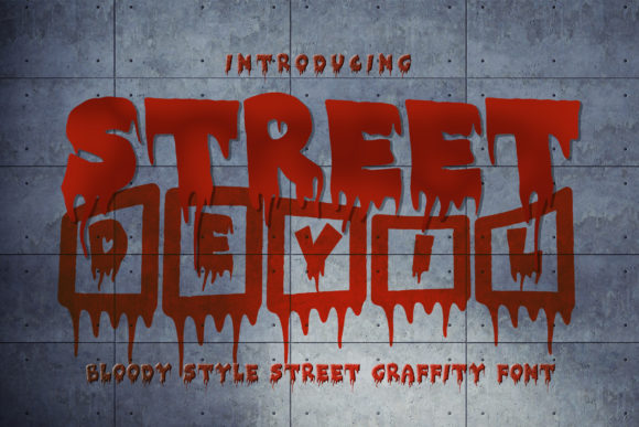 Street Devil: A Bold Display Font for Creepy Branding