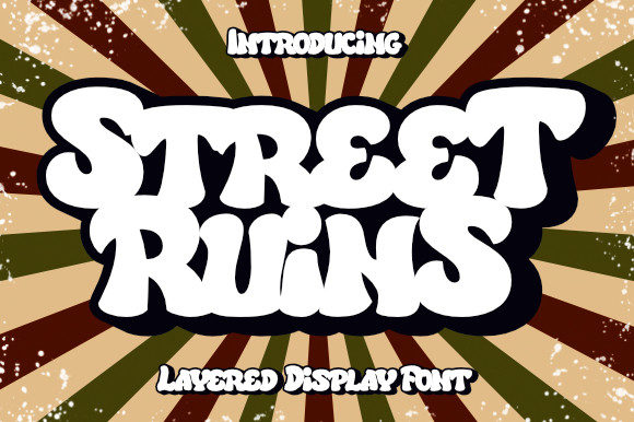 Street Ruins: The Bold Display Font for Campaigns