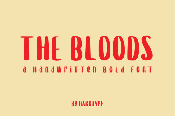 The Bloods: A Bold Display Font for Branding