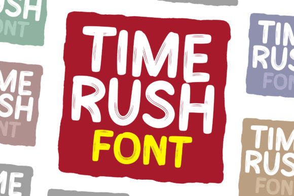 Time Rush: A Premium Display Font for Small Business Branding