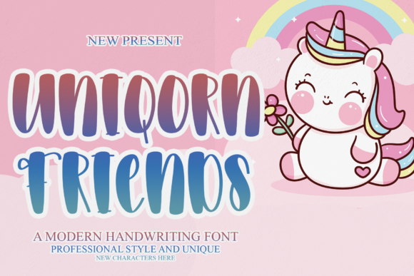 Uniqorn Friends: A Playful Display Font for Web Design