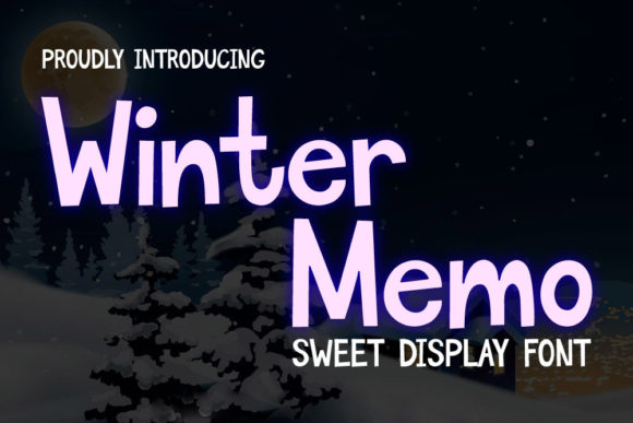 Winter Memo: A Playful Display Font for Campaigns