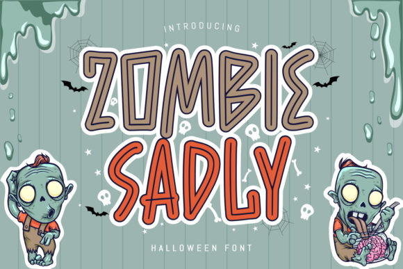 Zombie Sadly: A Spooky Display Font for Crafters